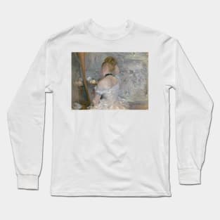 Woman at Her Toilette by Berthe Morisot Long Sleeve T-Shirt